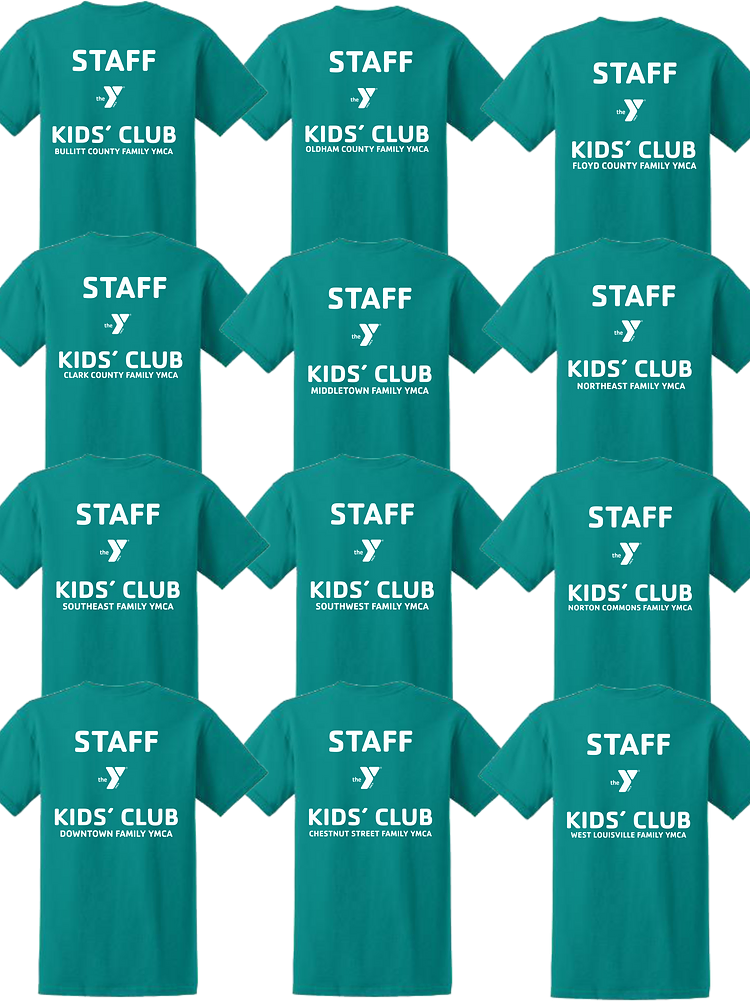 Staff YMCA Kids Club Short Sleeve Tee Shirt-YMCA2000