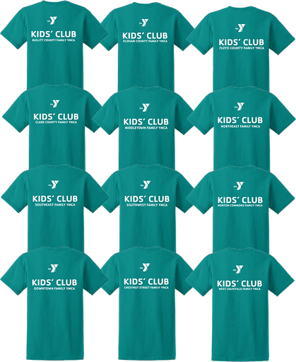 YMCA Kids Club Short Sleeve Tee Shirt (Adult Sized)-YMCA2000