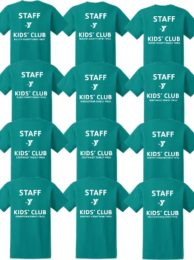 Staff YMCA Kids Club Short Sleeve Tee Shirt-YMCA2000